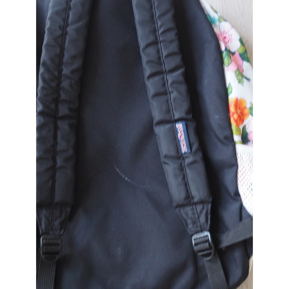 JanSport Floral Print White Multi Backpack Cottagecore OS Good School Travel - Picture 8 of 16